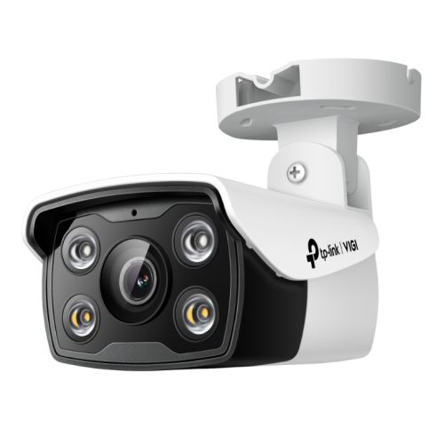 TP-LINK (VIGI C340 4MM) 4MP Outdoor Full-Colour Bullet Network Camera w/ 4mm Lens, PoE, Spotlight LEDs, Smart Detection, IP66 , H.265+