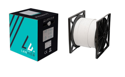 Lanview LVN122164 networking cable White 305 m Cat6a F/UTP (FTP) Round