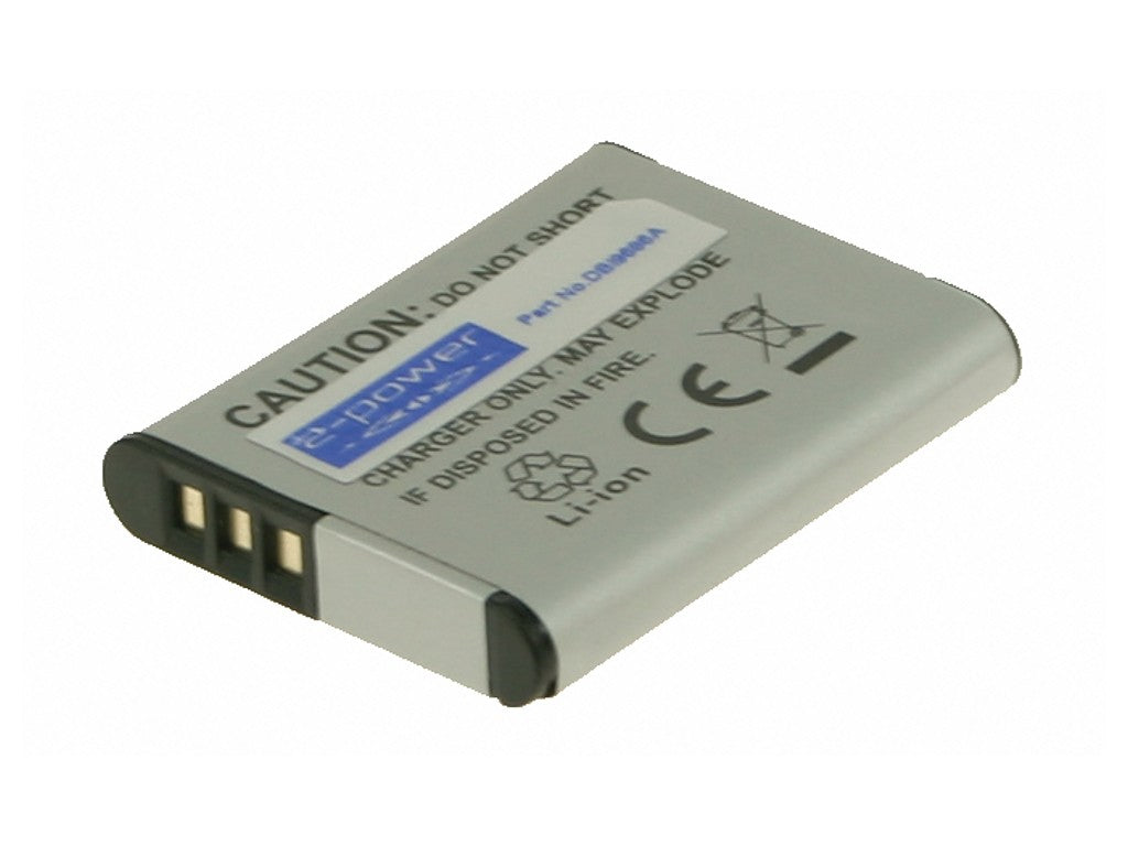 2-Power Digital Camera Battery 3.7V 750mAh