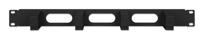 Intellinet 19" Cable Management Panel, 1U, 4 short plastic rings, Black