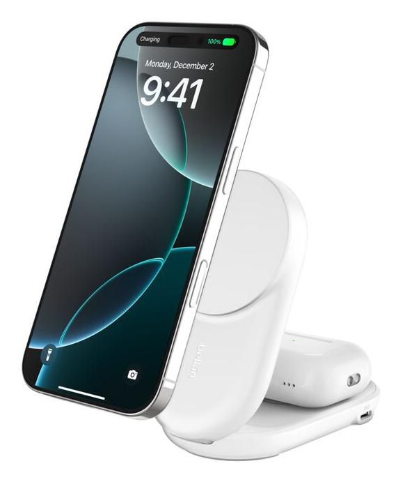 Belkin Qi2 Fitness Tracker, Headphones, Smartphone, Smartwatch White Usb Wireless Charging Fast Charging Indoor