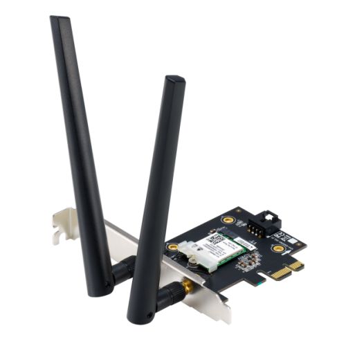 Asus (PCE-AX1800) AX1800 Wireless Dual Band PCI Express Wi-Fi 6 Adapter, Bluetooth 5.2,  WPA3, OFDMA & MU-MIMO