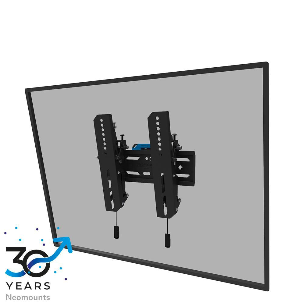 Neomounts WL35S-850BL12, Tiltable Wall Mount, 24-65", Max 40 kg, VESA 75x75-200x200, D:3,5 cm, Level Adjustment, Lockable (Incl Security Screw,