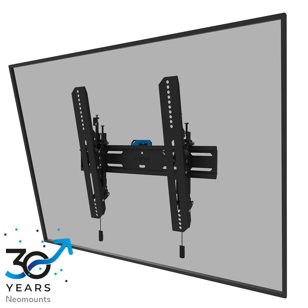 Neomounts WL35S-850BL14, Tiltable Wall Mount, 32-75", Max 50 kg, VESA 100x100-400x400, D:3,5 cm, Level Adjustment, Lockable (Incl Security