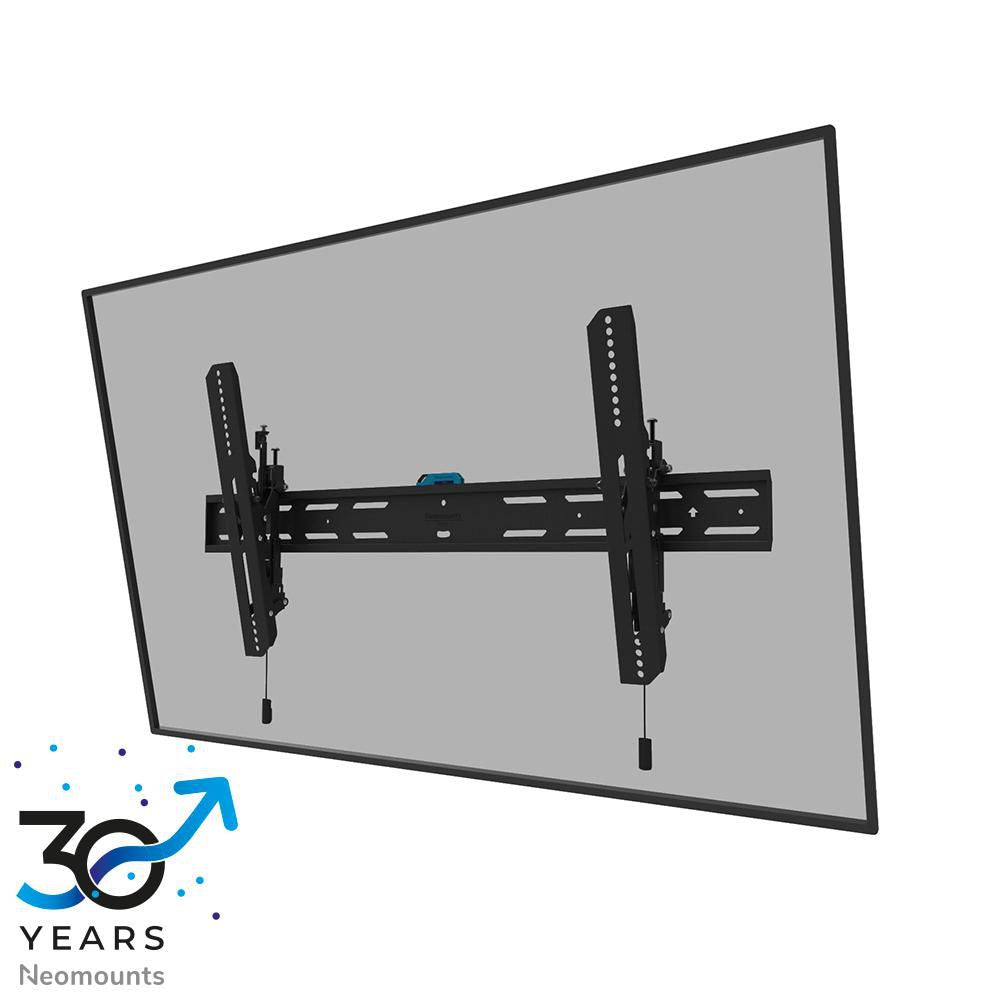 Neomounts WL35S-850BL18, Tiltable Wall Mount, 43-86", Max 60 kg, VESA 100x100-800x400, D:3,5 cm, Level Adjustment, Lockable (Incl Security