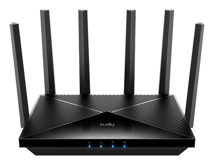 Cudy WR11000 wireless router 2.5 Gigabit Ethernet Tri-band (2.4 GHz / 5 GHz / 6 GHz) Black