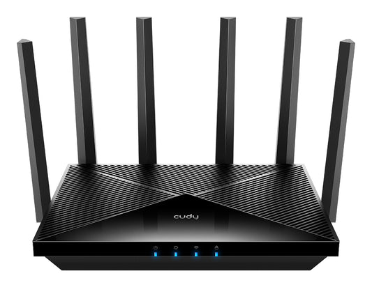 Cudy WR11000 wireless router 2.5 Gigabit Ethernet Tri-band (2.4 GHz / 5 GHz / 6 GHz) Black