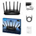 Cudy WR11000 wireless router 2.5 Gigabit Ethernet Tri-band (2.4 GHz / 5 GHz / 6 GHz) Black