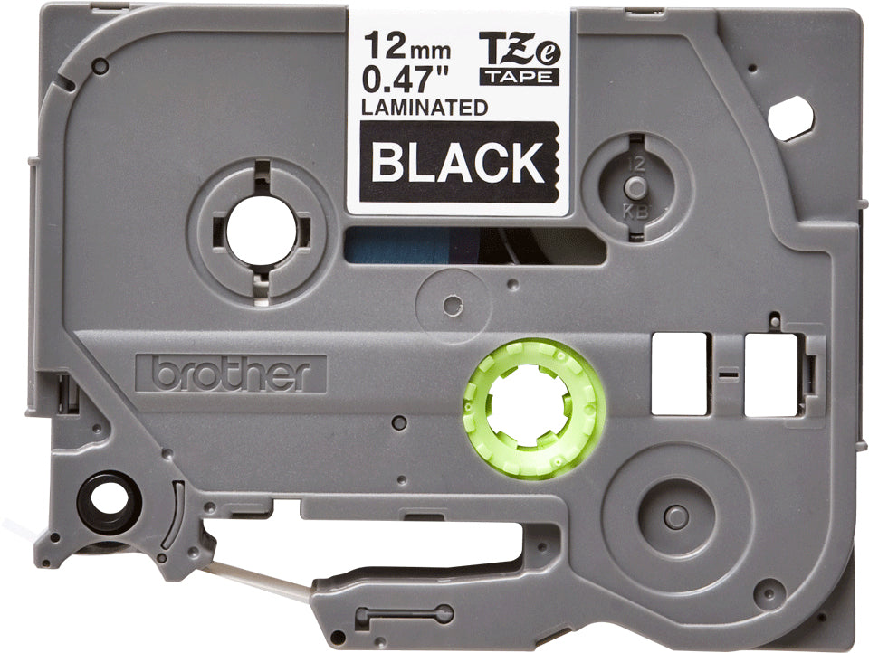 Brother TZE-335 DirectLabel white on black Laminat 12mm x 8m for Brother P-Touch TZ 3.5-18mm/6-12mm/6-18mm/6-24mm/6-36mm