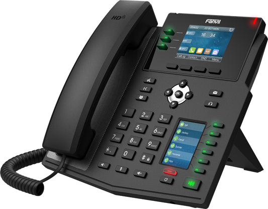 Fanvil X4U V2 IP phone Black 12 lines LCD Wi-Fi