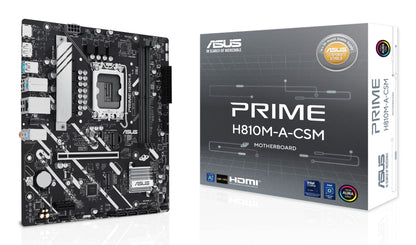ASUS PRIME H810M-A-CSM Intel H810 LGA 1851 (Socket V1) micro ATX