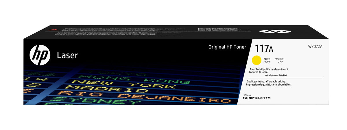 HP W2072A/117A Toner-kit yellow, 700 pages ISO/IEC 19798 for HP Color Laser 150