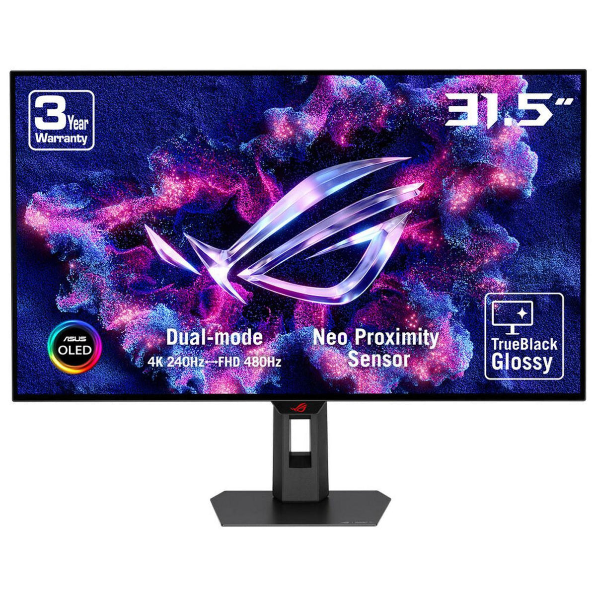 Asus Xg32Ucwmg Computer Monitor 80 Cm (31.5") 3840 X 2160 Pixels 4K Ultra Hd Oled Black