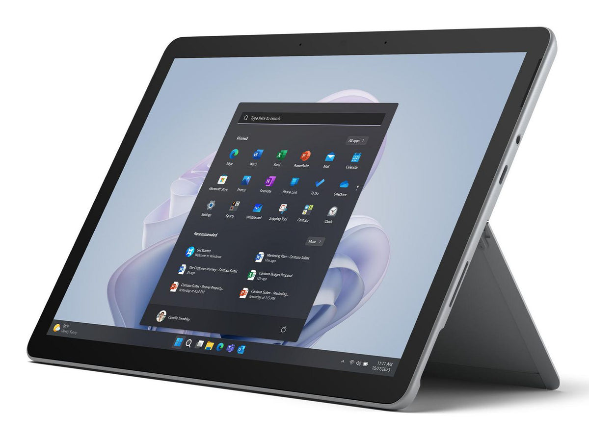Microsoft Surface Go 4 Intel N 128 Gb 26.7 Cm (10.5") 8 Gb Wi-Fi 6 (802.11Ax) Windows 11 Pro Platinum