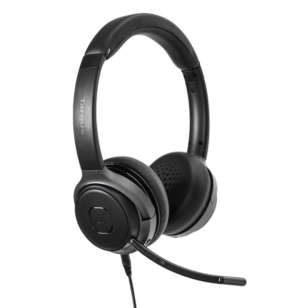 Targus AEH104GL headphones/headset Wired & Wireless Head-band Calls/Music USB Type-C Bluetooth Black