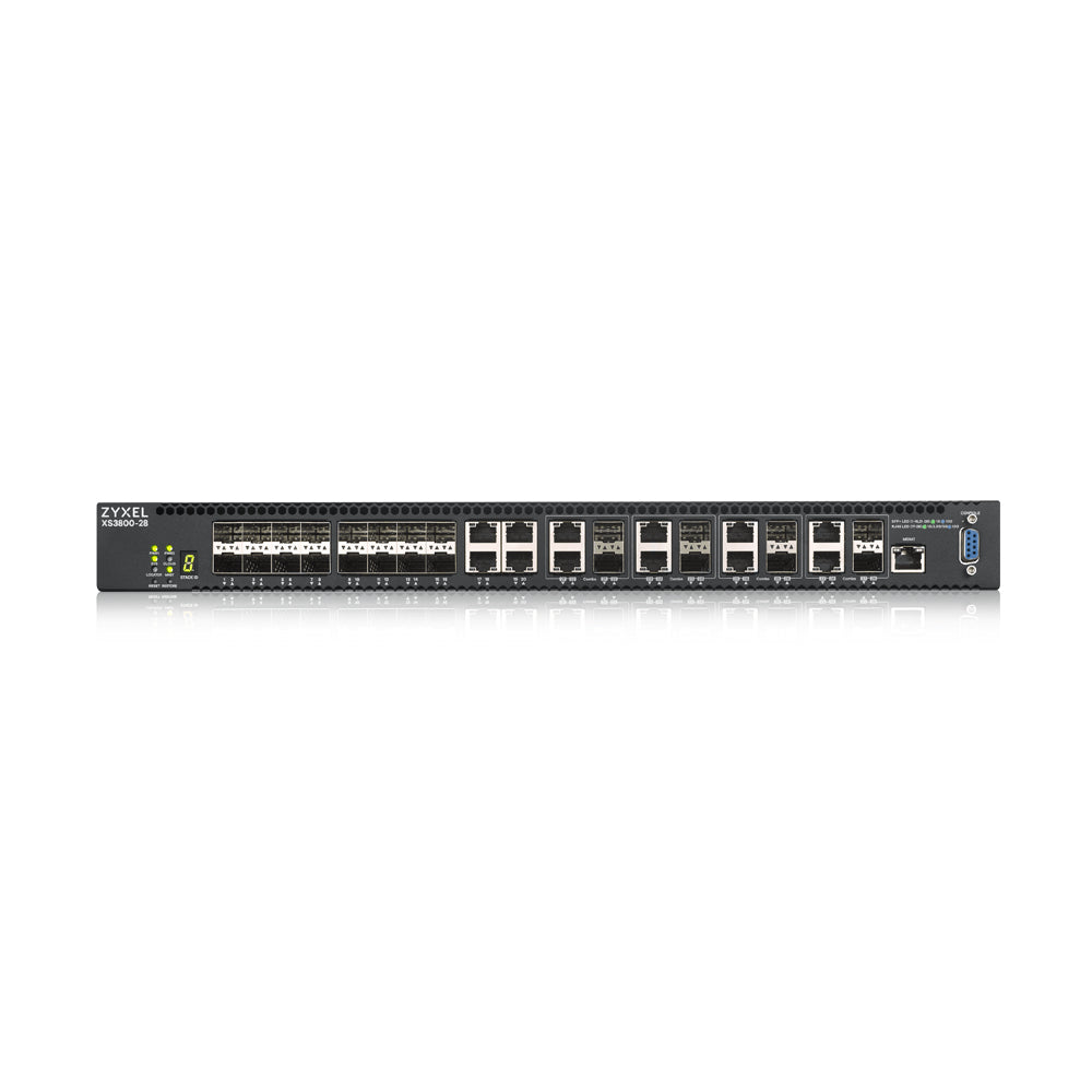 Zyxel XS3800-28 Managed L2+ 10G Ethernet (100/1000/10000) Black