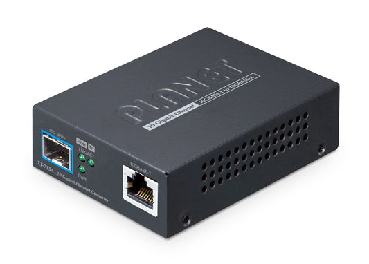 PLANET 10GBASE-T to 10GBASE-X SFP+ Media Converter Copper port - Converter - Kupferdraht network media converter Multi-mode, Single-mode Black