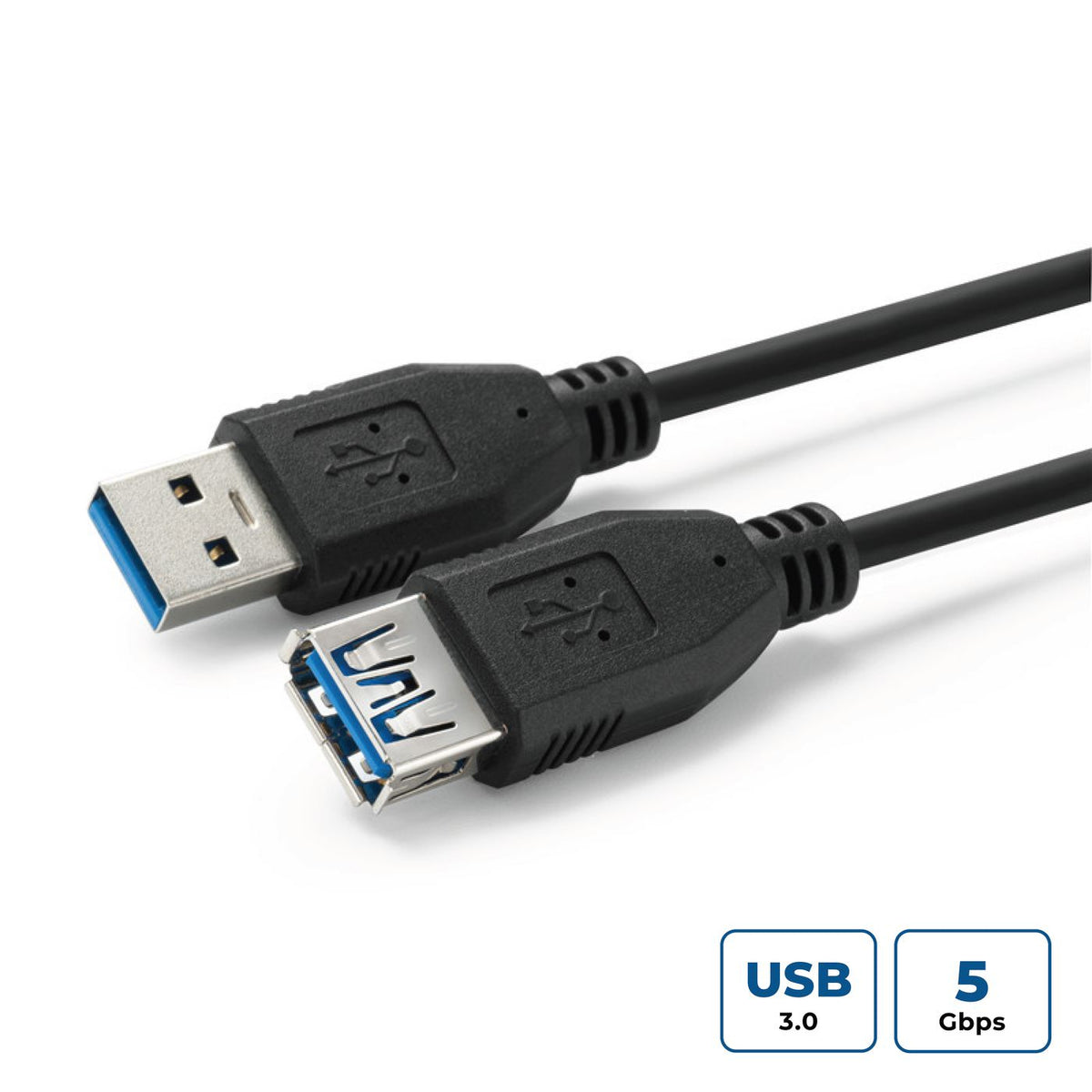 Microconnect USB3.0AAF05B USB cable USB 3.2 Gen 1 (3.1 Gen 1) 0.5 m USB A Black