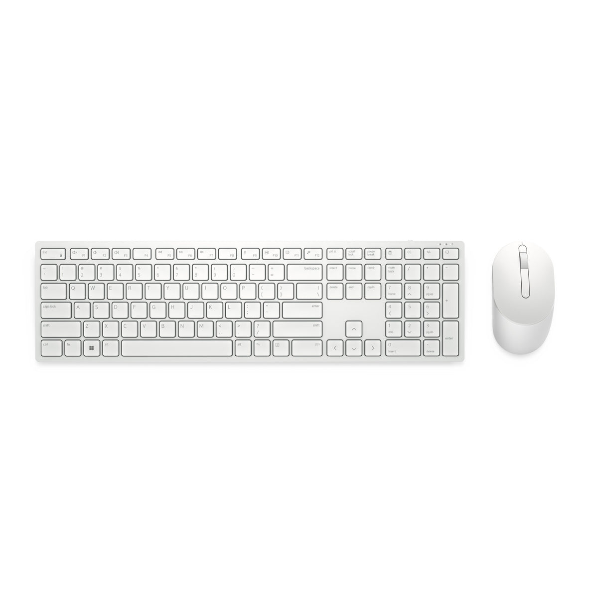 DELL Pro Keyboard and Mouse - KM5221W - UK (QWERTY) - White