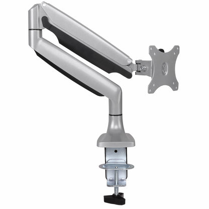 StarTech.com Desk Mount Monitor Arm - Heavy Duty Ergonomic VESA Monitor Arm - Single 32" (19.8lb/9kg) Display - Full Motion, Height Adjustable, Articulating - Aluminum - C-Clamp/Grommet - Silver