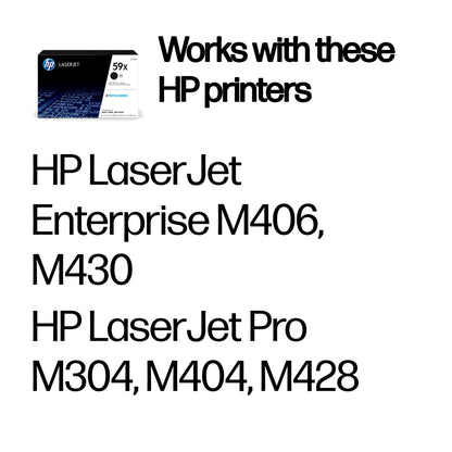 HP CF259X/59X Toner cartridge, 10K pages ISO/IEC 19752 for HP LaserJet Pro M 304