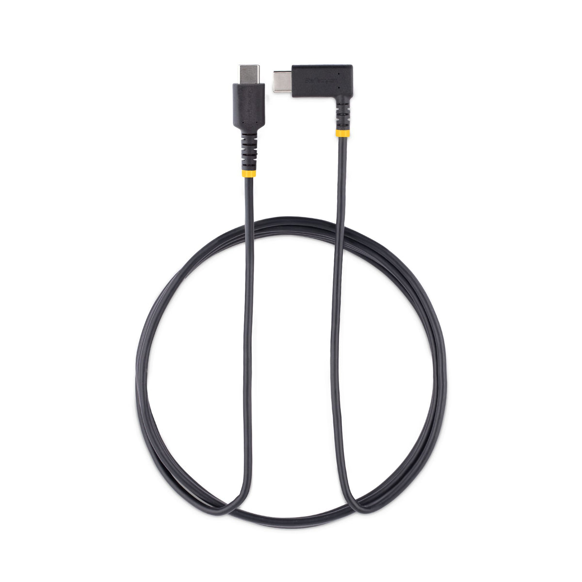 StarTech.com 6.6ft (2m) USB-C Fast Charging Cable, Rugged, Right-Angled, Charge & Sync, 60W (3A) PD, USB 2.0, TPE Jacket and Aramid Fiber - USB C Charging Cord