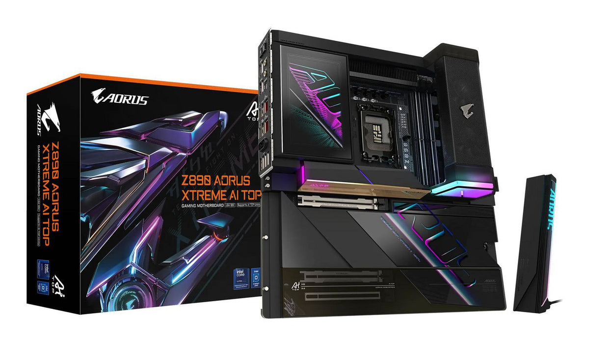 Gigabyte Z890 Aorus Xtreme Ai Top Motherboard - Supports Intel Core Ultra (Series 2) Cpus, 22+1+2 Phases Vrm, Up To 9500Mhz Ddr5 (Oc), Pcie