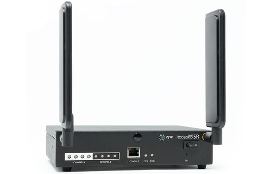 ZPE Nodegrid Bold SR , 8x RJ45 Serial rolled, 5x GbE, 2-core Intel 64bit CPU, 4GB DDR4, 32GB SLC, 4G LTE (CAT12), Wi-Fi 5 (866Mbps 2x2 dual stream 802.11ac), Disk2:128GB