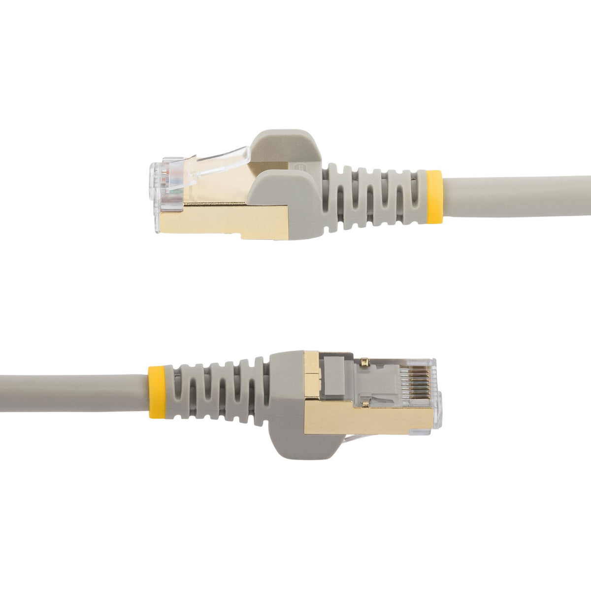 StarTech.com 10m CAT6a Ethernet Cable - 10 Gigabit Shielded Snagless RJ45 100W PoE Patch Cord - 10GbE STP Network Cable w/Strain Relief - Grey Individually Tested/Wiring is UL Certified/TIA