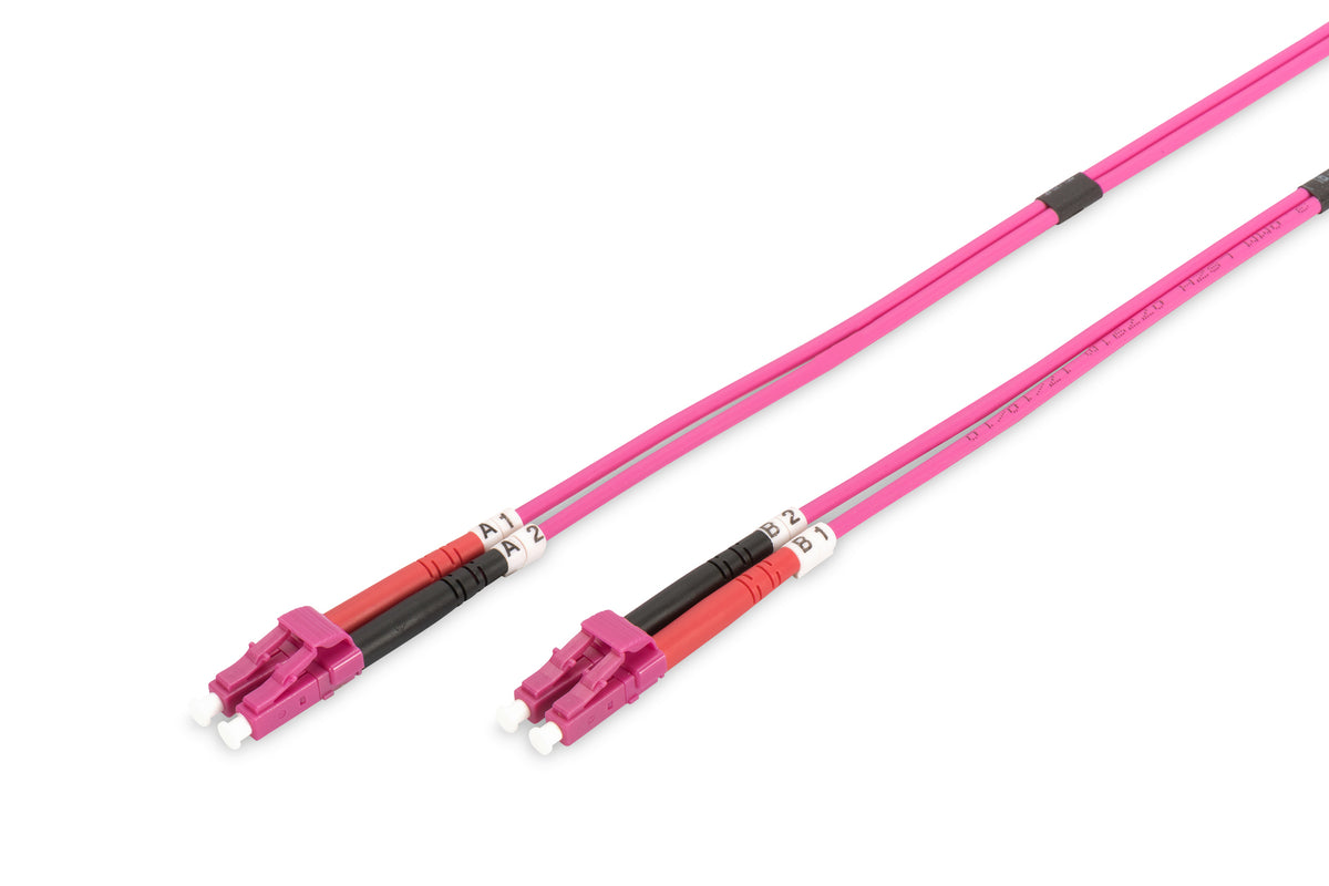 Digitus Fiber Optic Multimode Patchcord, OM4, LC / LC