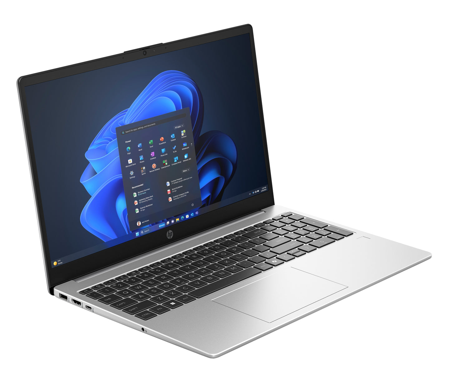 HP 255R G10 AMD Ryzen™ 5 7535U Laptop 39.6 cm (15.6") Full HD 8 GB DDR5-SDRAM 256 GB SSD Wi-Fi 6 (802.11ax) Windows 11 Home Silver