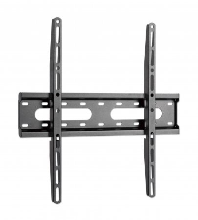 Manhattan Wall Mount for TV & Monitors (Fixed Low Profile), For screens 32" to 55", VESA compatibility: all between 75x75mm to 400x400mm - check the dimensions of the four mounting holes on back of screen to ensure it fits, Max 45kg, Black, Bracket