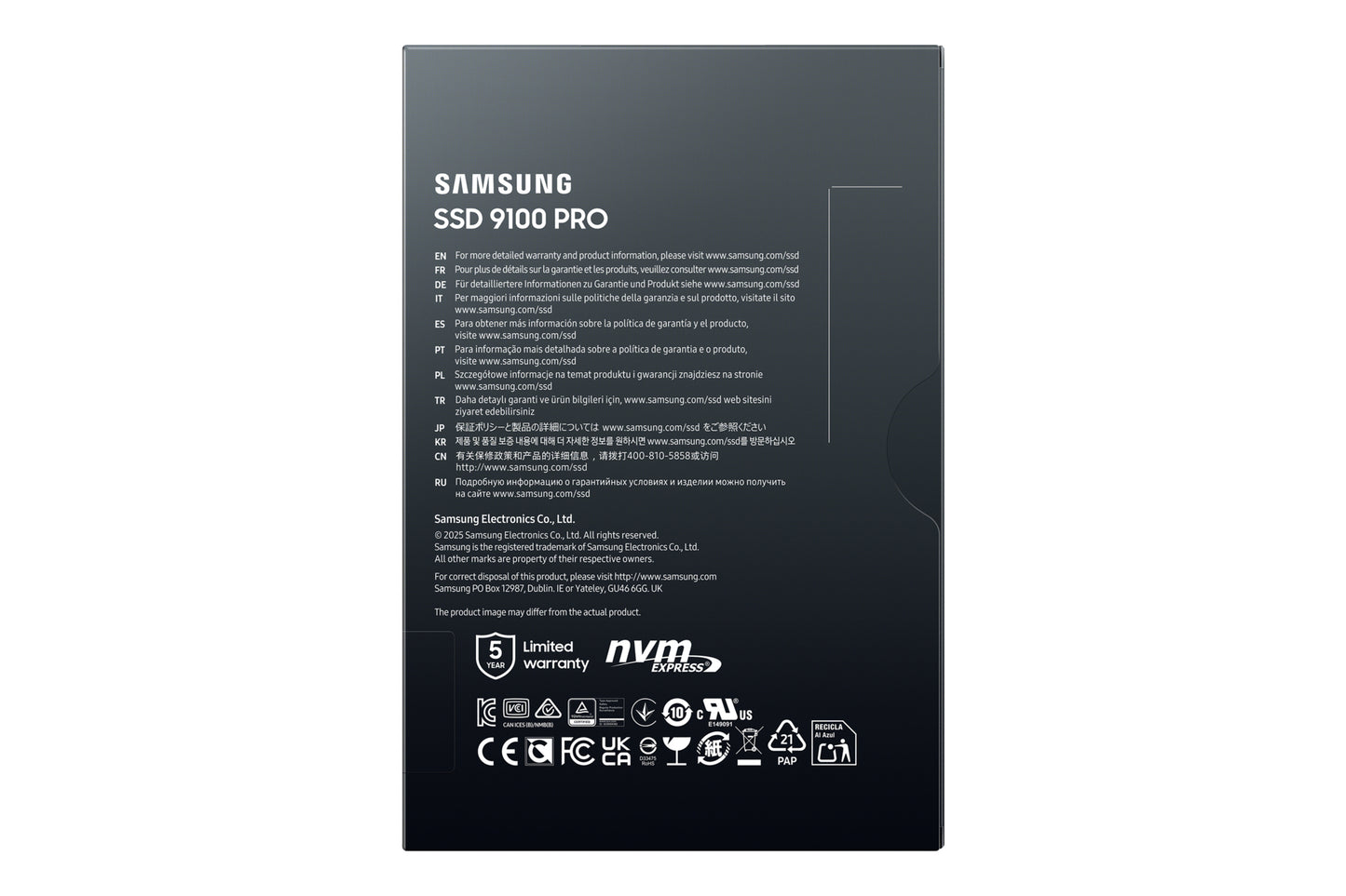 Samsung 9100 PRO PCIe® 5.0 NVMe™ M.2 SSD - 4 TB