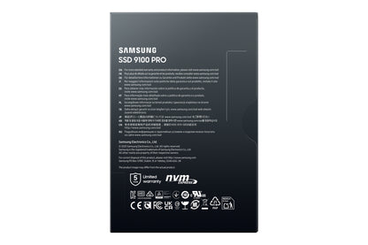 Samsung 9100 PRO PCIe® 5.0 NVMe™ M.2 SSD - 4 TB