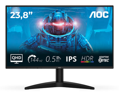 AOC B3 Q24B36X computer monitor 60.5 cm (23.8") 2560 x 1440 pixels Quad HD LED Black