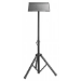 Manhattan Tripod Floor Mount for TV/Monitor/Projector/Laptop, For screens: 13" to 32", VESA compatibility: 75x75 and 100x100mm - check the dimensions of the four mounting holes on back of screen to ensure it fits, Max 15kg, Height Adjustable, Black, Brack