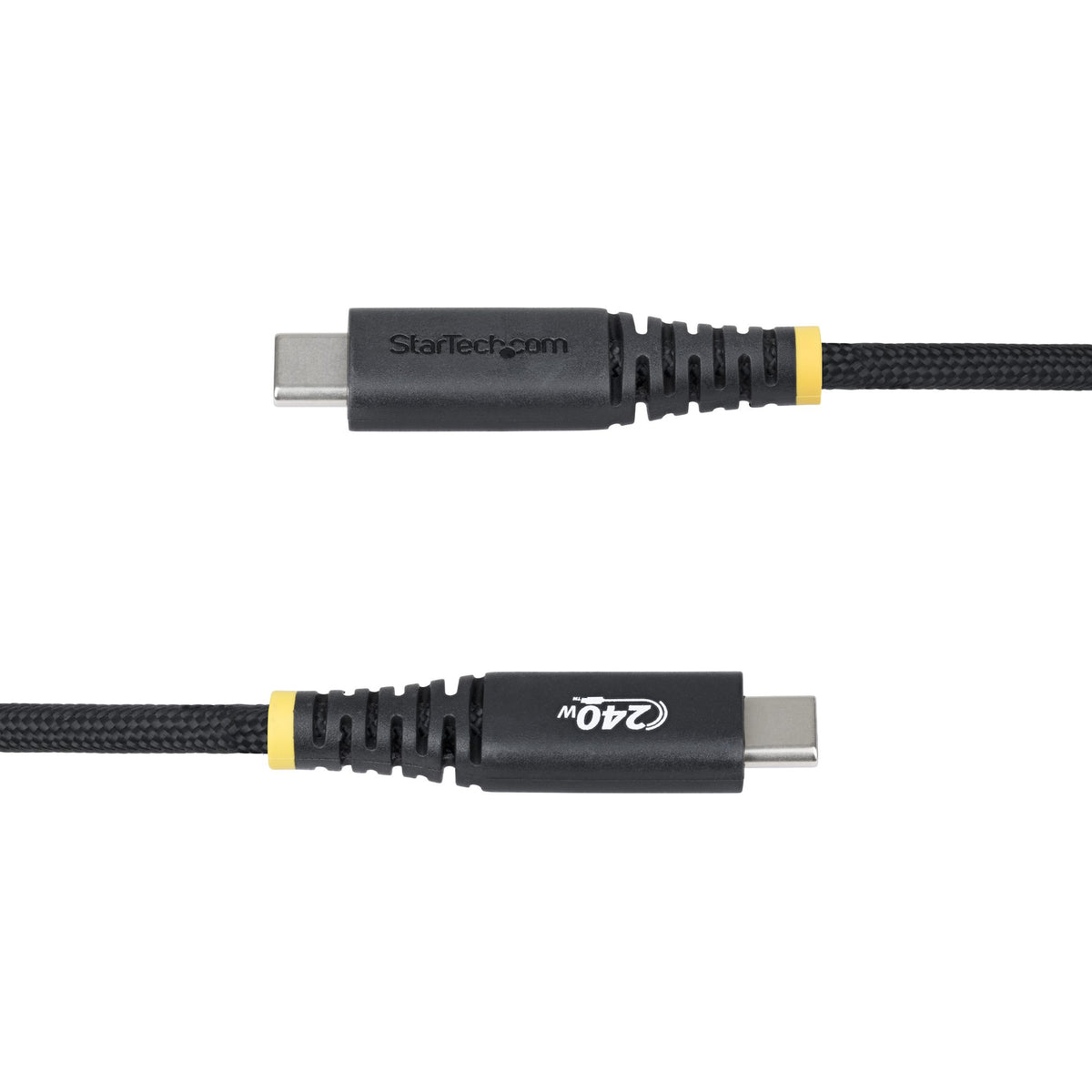 StarTech.com 6ft (2m) USB-C Charging Cable, Durable and Ultra-Flexible, Side Screw Locking, 240W (5A) PD EPR, USB 2.0 Laptop Charger Cable, USB-IF Certified, Rugged USB-C Charging Cord