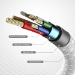 j5create JUCX18L18W USB-C® 60W Ultra Soft Double-Braided Fast Charging Cable