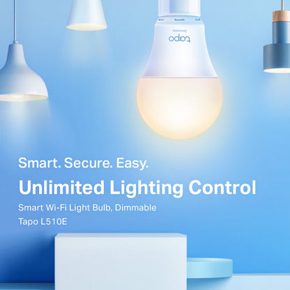 TP-Link Tapo Dimmable Smart Light Bulb, 2-Pack