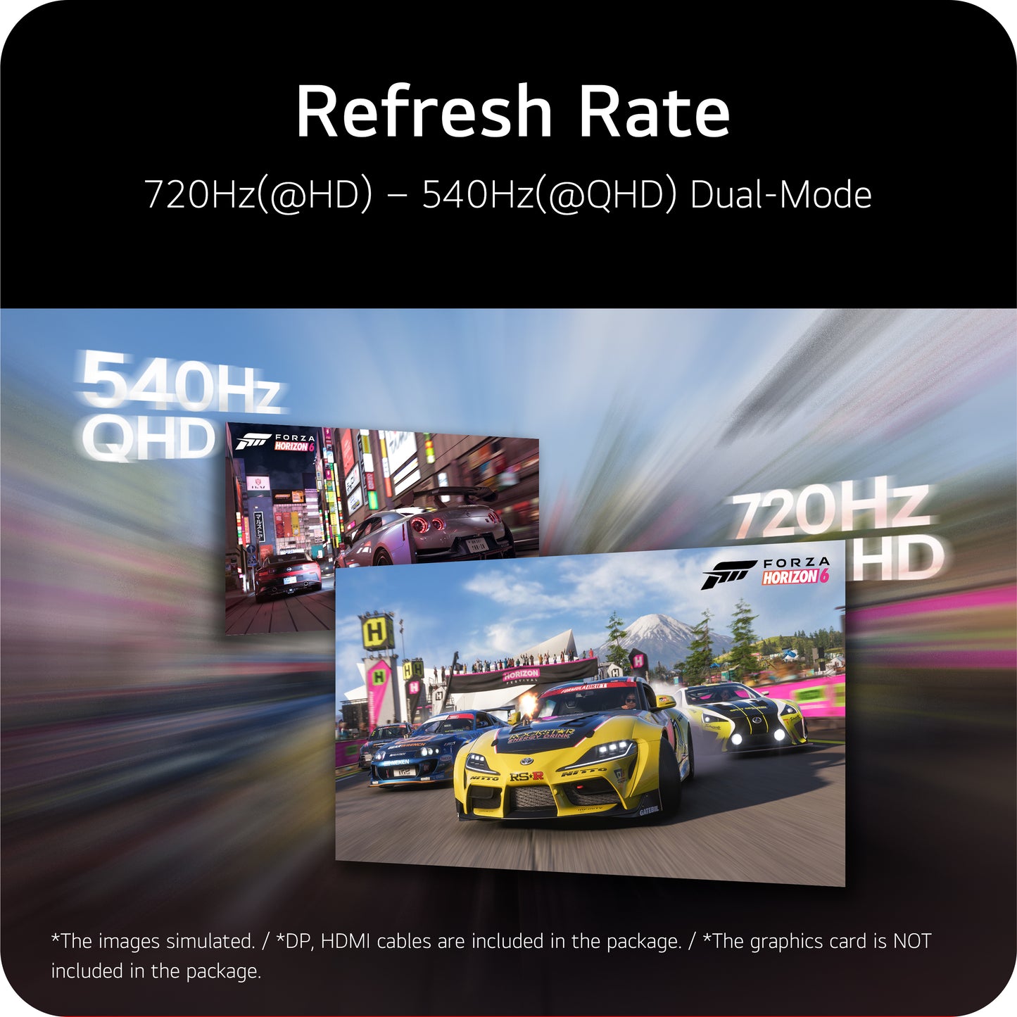 LG UltraGear GX7 WOLED 27-inch 4th Gen. QHD Gaming Monitorㅣ27GX790B with Dual-Mode(720Hz@HD, 540Hz@QHD), 0.02ms(GtG), DP2.1, VESA DisplayHDR™ True Black 500