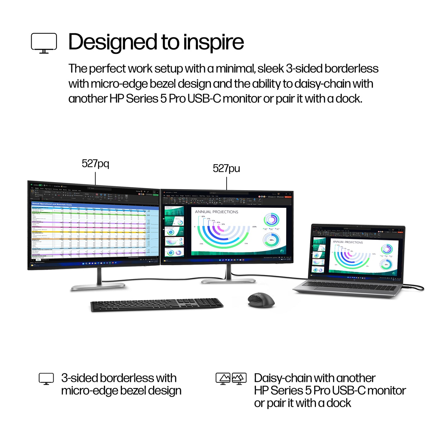 HP Series 5 Pro 27 inch QHD Monitor - 527pq