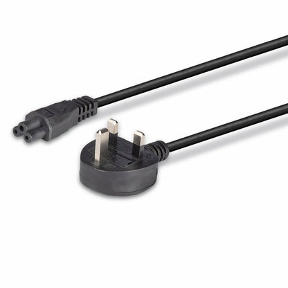 Lindy 1m UK 3 Pin to C5 Mains Cable, lead free