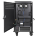 Manhattan Laptop Charging Cart/Trolley via AC Adapter (UK) 30-bay, Install device's AC Adapter (power cables) into unit, Suitable for ALL laptops (to 16"), iPads, MacBooks, Chromebooks, other portable devices, Bays 380x30x280mm, Black, Cabinet, Lockable