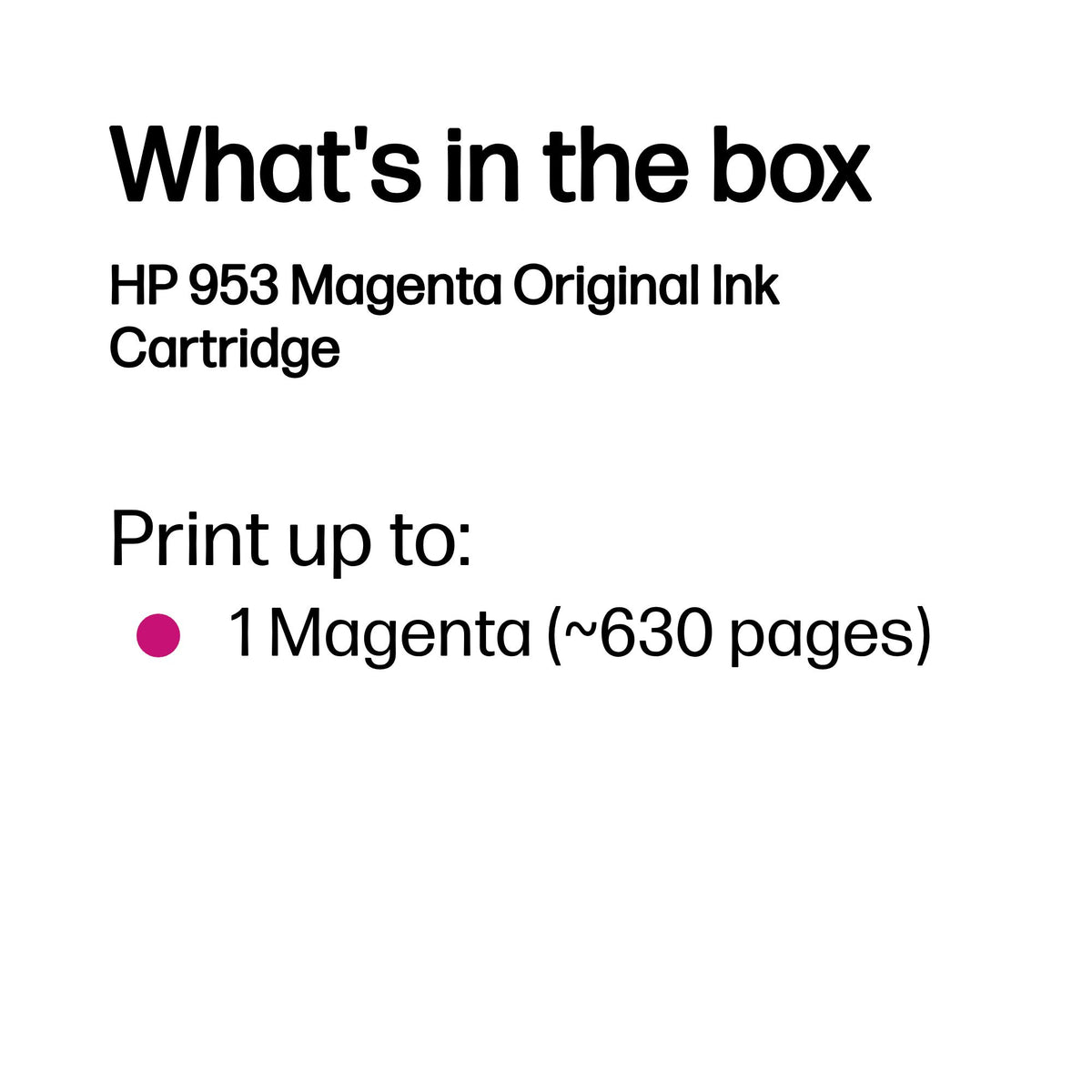 HP F6U13AE/953 Ink cartridge magenta, 630 pages 9ml for HP OfficeJet Pro 7700/8210/8710