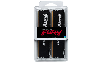 Kingston Technology FURY Beast 32GB 6000MT/s DDR5 CL36 DIMM (Kit of 2) Black EXPO