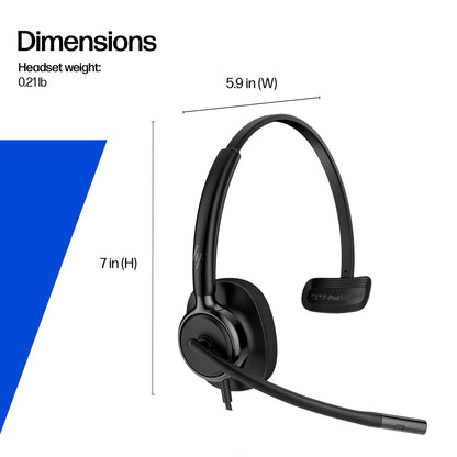 HP Poly Mission 415 Monaural USB Wired Headset Classic