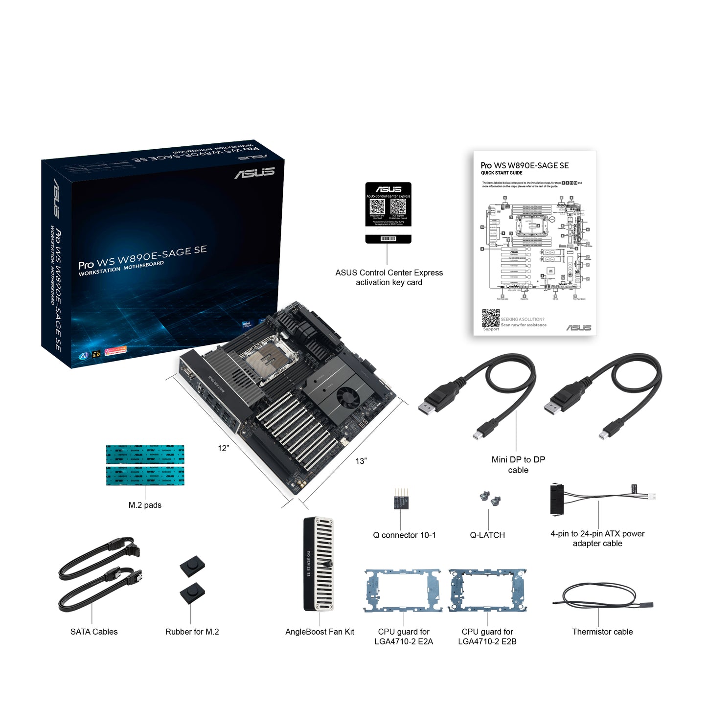ASUS Pro WS W890E-SAGE SE Intel W890 LGA 4710-2 EEB