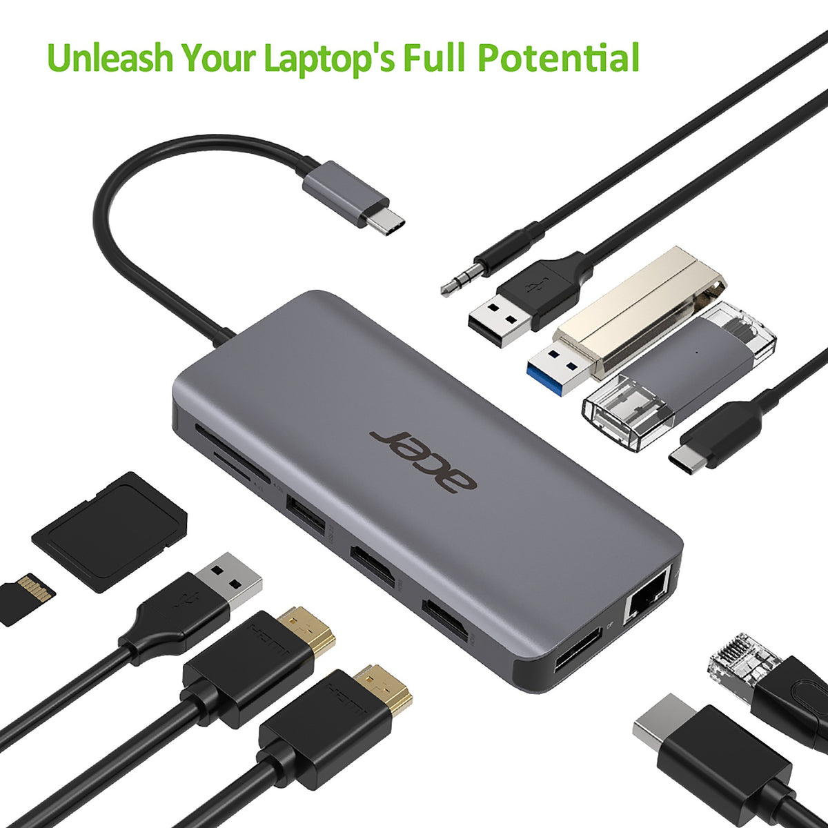 Acer 12in1 Type C port Hub