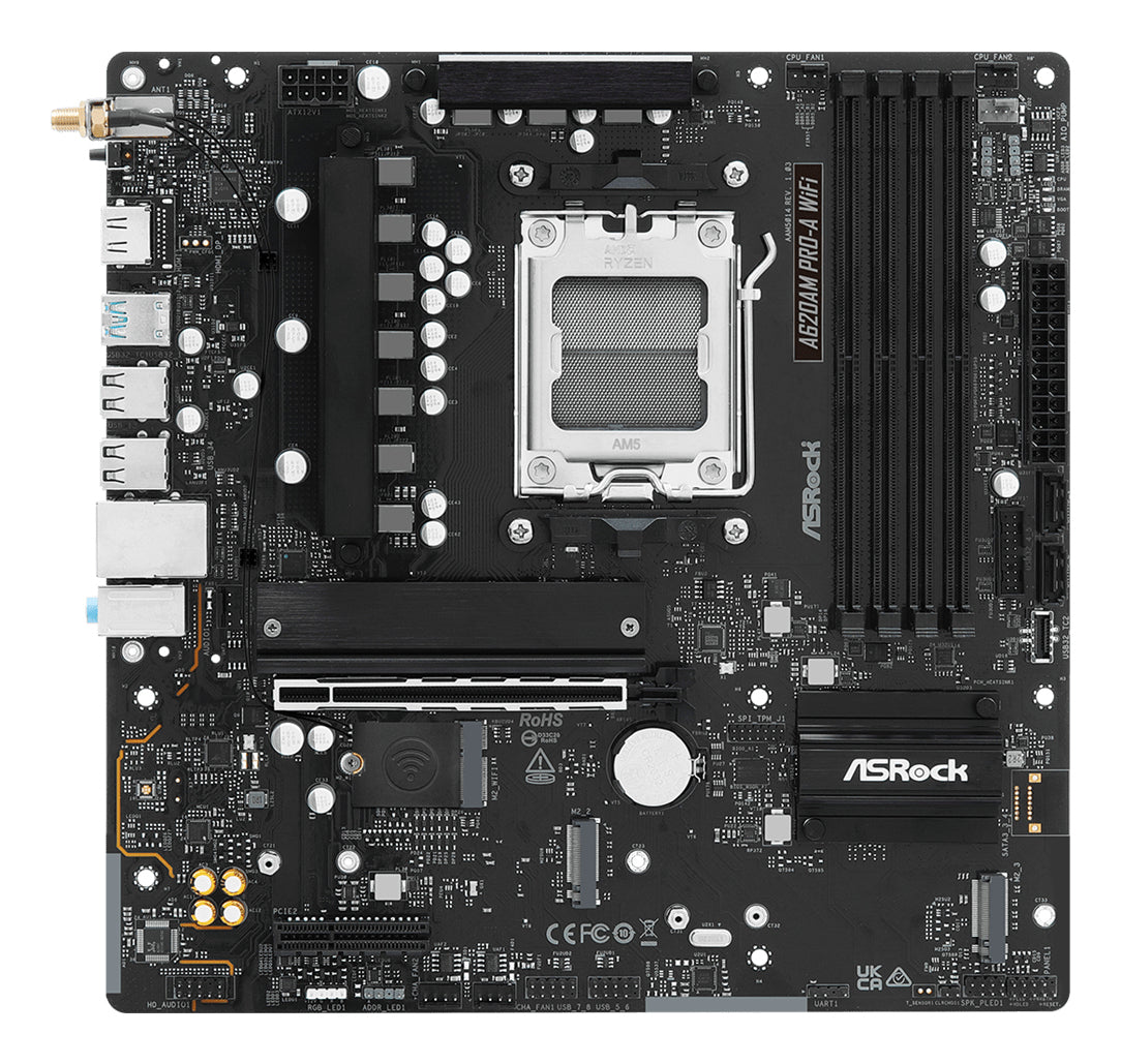 Asrock A620AM PRO-A WIFI AMD A620 Socket AM5 micro ATX