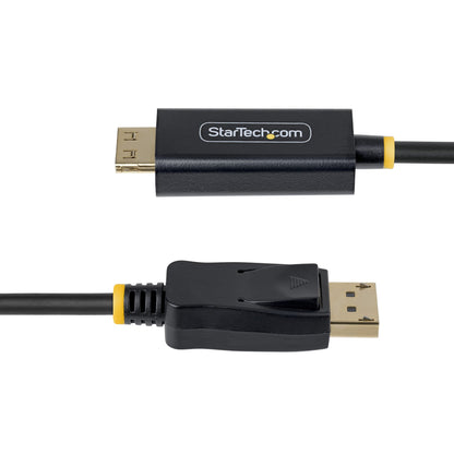 StarTech.com 3m DisplayPort to HDMI Adapter Cable with Gripping Connectors, 4K 60Hz, HDR, Uni-Directional DP to HDMI Video Converter, DP Desktop to HDMI Monitor